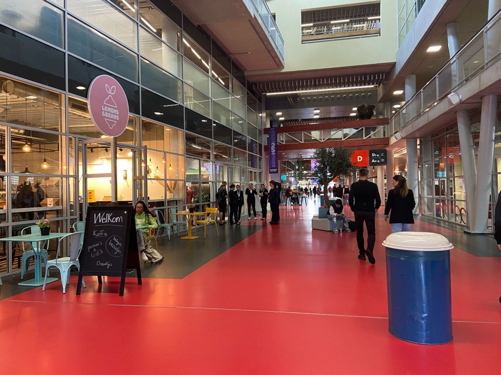 view inside Aventus school building